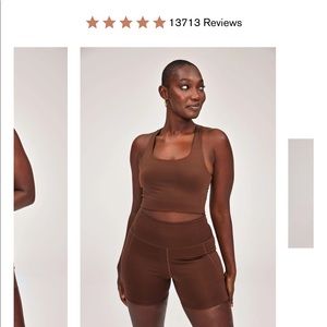 Girlfriend Collective Set Size S (Paloma Bra & Bike Shorts)